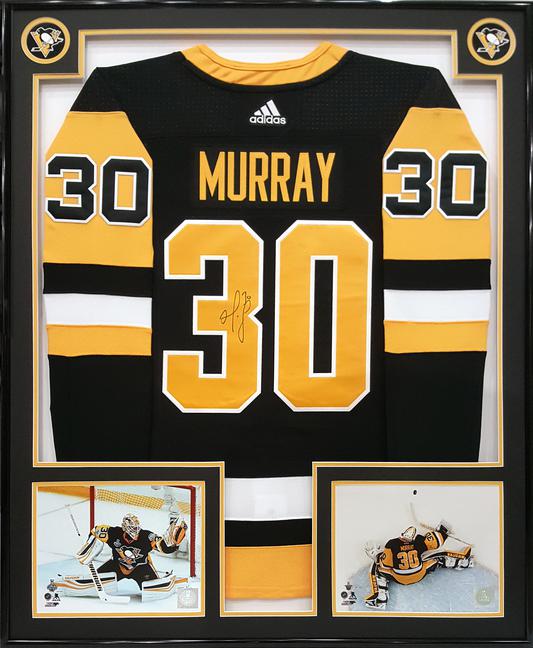 Lemieux Hockey Jersey in Shadow Box Picture Frame