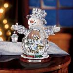 White Christmas Crystal Snowman